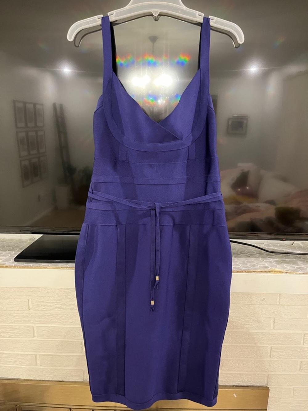 Missguided Violet Sleeveless Cowl Midi Dress